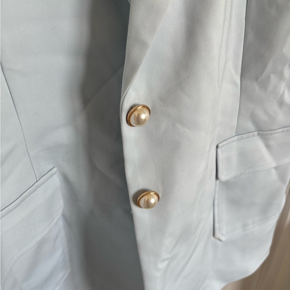 PWR WMN The "Blue Crush" Oversized Women's Blazer Suit Jacket - Picture 6 of 9